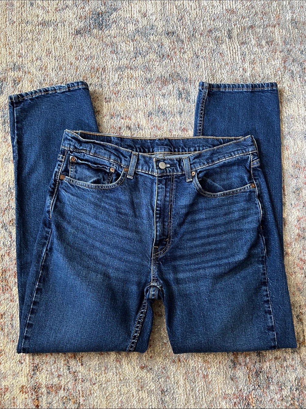 Men’s Levi's 514 Straight Fit Deep Indigo Jeans 36 X 32